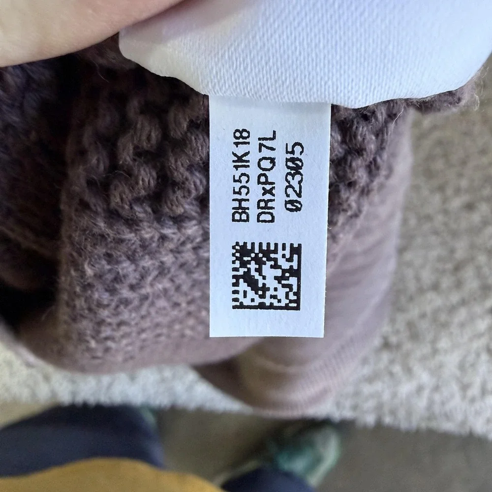 American Eagle Outfitters Sweater Womens Small Brown V Neck Chunky-Knit Pullover